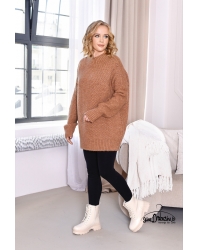 Šiltas megztinis, rudas